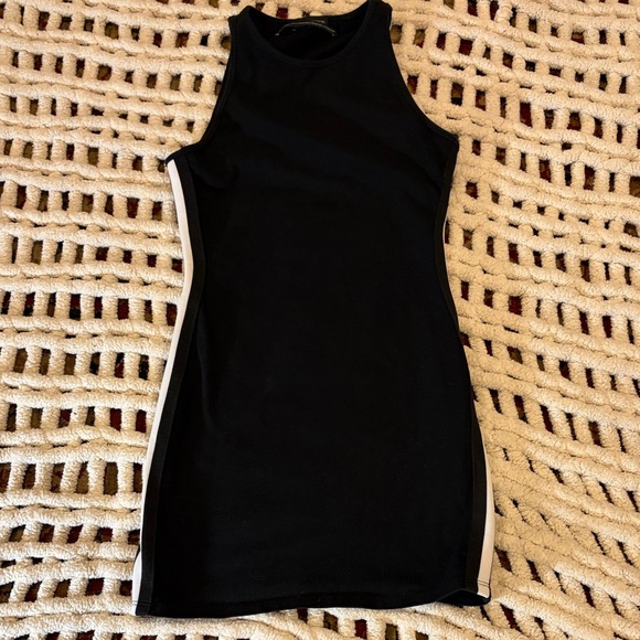 Urban Outfitters Dresses & Skirts - Urban Outfitters Black BodyConMini Dress with White Side Stripes Size XS